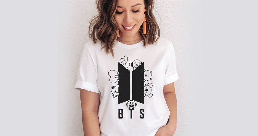 Kpop Graphic Tees for girls
