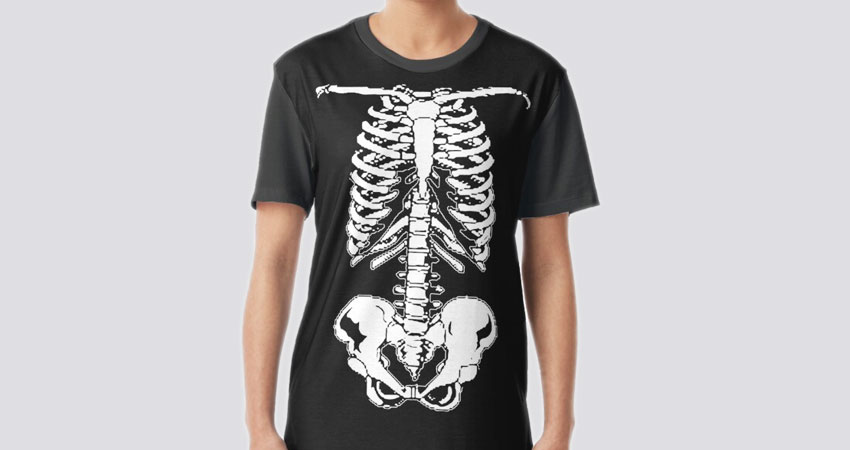skeleton graphic tee aelfric eden